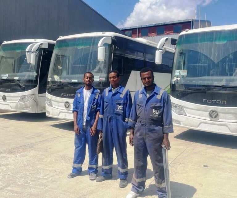 soloda bus our fuel monitoring technicans installing fuel sensor walta technologies